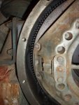 MF clutch on gasser flywheel.JPG