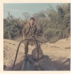 Water purification area Jerry Mitchell filling water tank.jpg