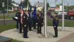 Flag raising at Richard I Bong Historic Veterans Center.jpg